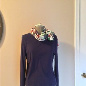 Appleseeds PM navy 100% cotton long-sleeved tee